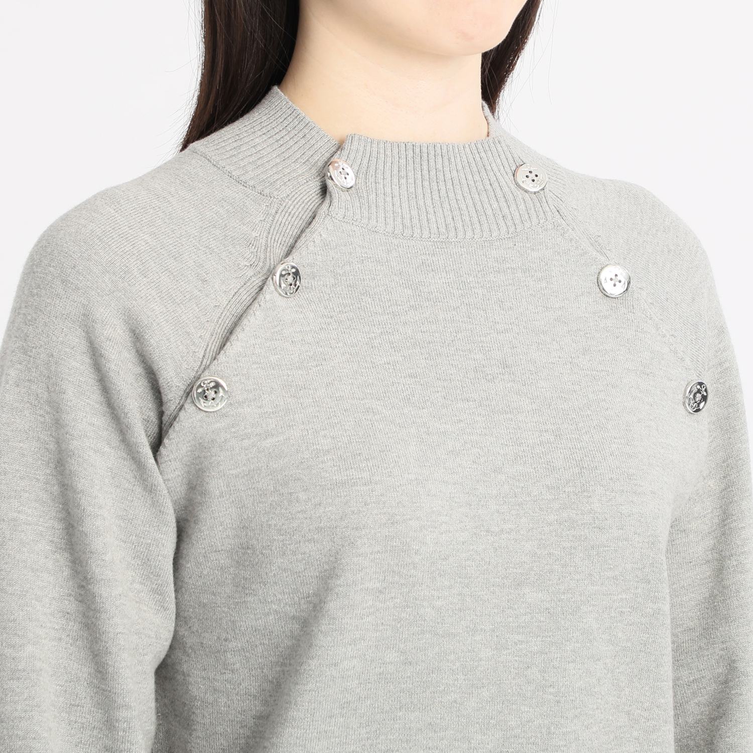 アプローズアンドコー
ニューヨーク
マリンテイストボタン
アクセント
ニットプルオーバー