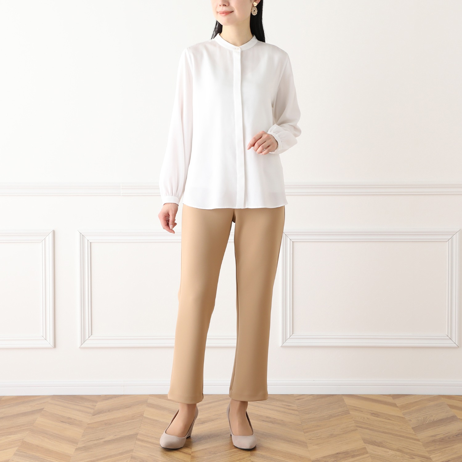 ＜身長１５０ｃｍ前後＞
上質ごこち
静電気・花粉付着防止
フォーマルパンツ