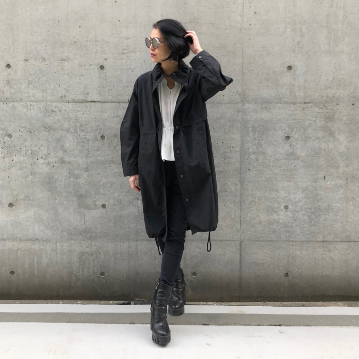 ヨーコモリモト
はっ水
ポケッタブル
スタンドカラーコート