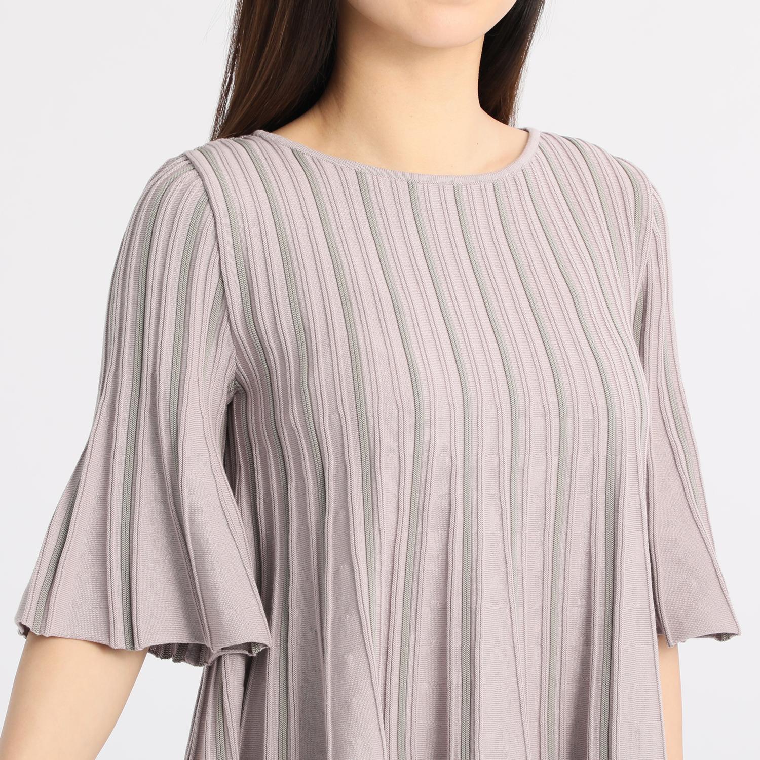 アール　アンド　エム
フェルガーナ
フェルガナコットン混
ストライプ柄プルオーバー