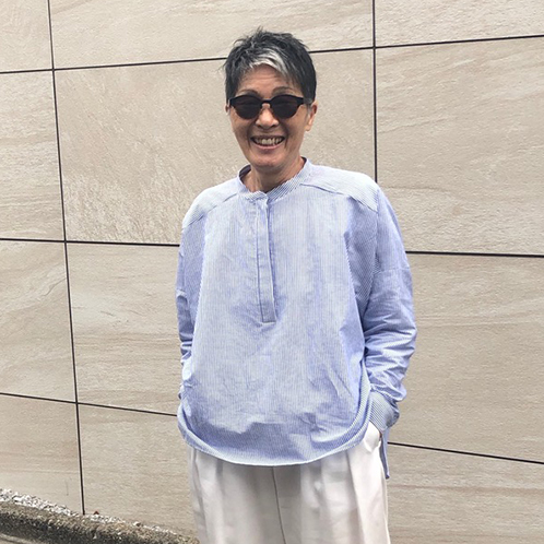 シャビージェンティール
スタンドカラー
プルオーバー