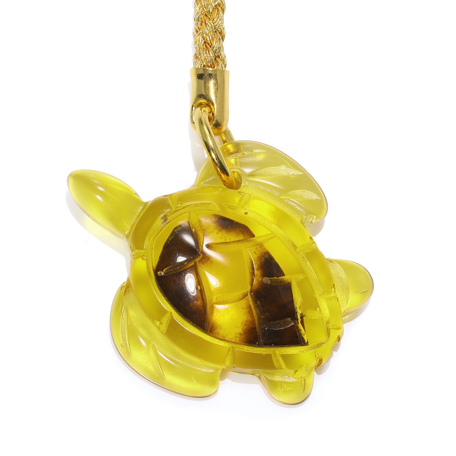 本べっ甲入り
フクロウ＆亀
縁起物モティーフ
根付２点セット