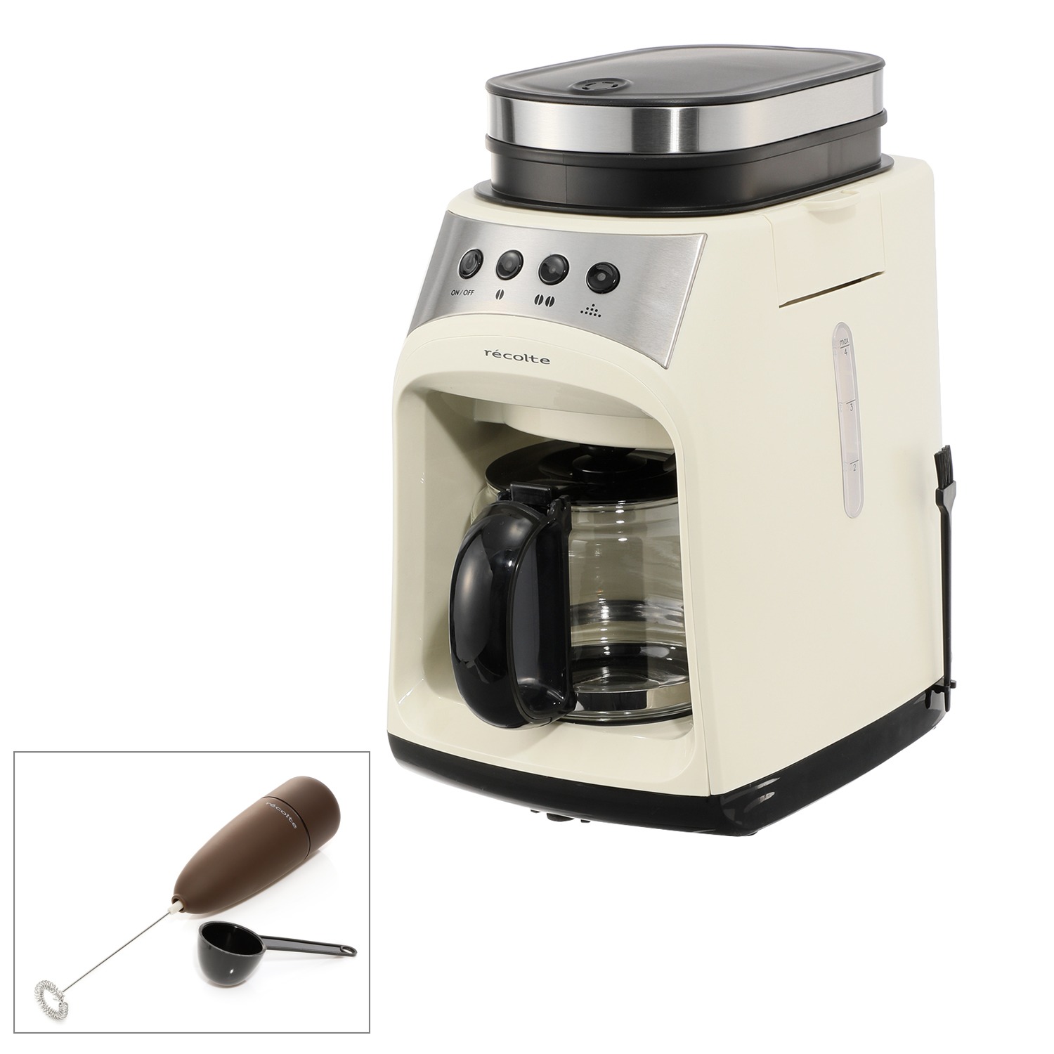 レコルト
グラインド＆ドリップコーヒーメーカー
ＦＩＫＡ（フィーカ）＆ミルクフォーマー
特別セット