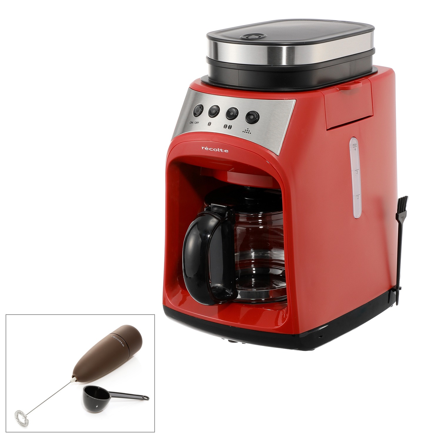 レコルト
グラインド＆ドリップコーヒーメーカー
ＦＩＫＡ（フィーカ）＆ミルクフォーマー
特別セット