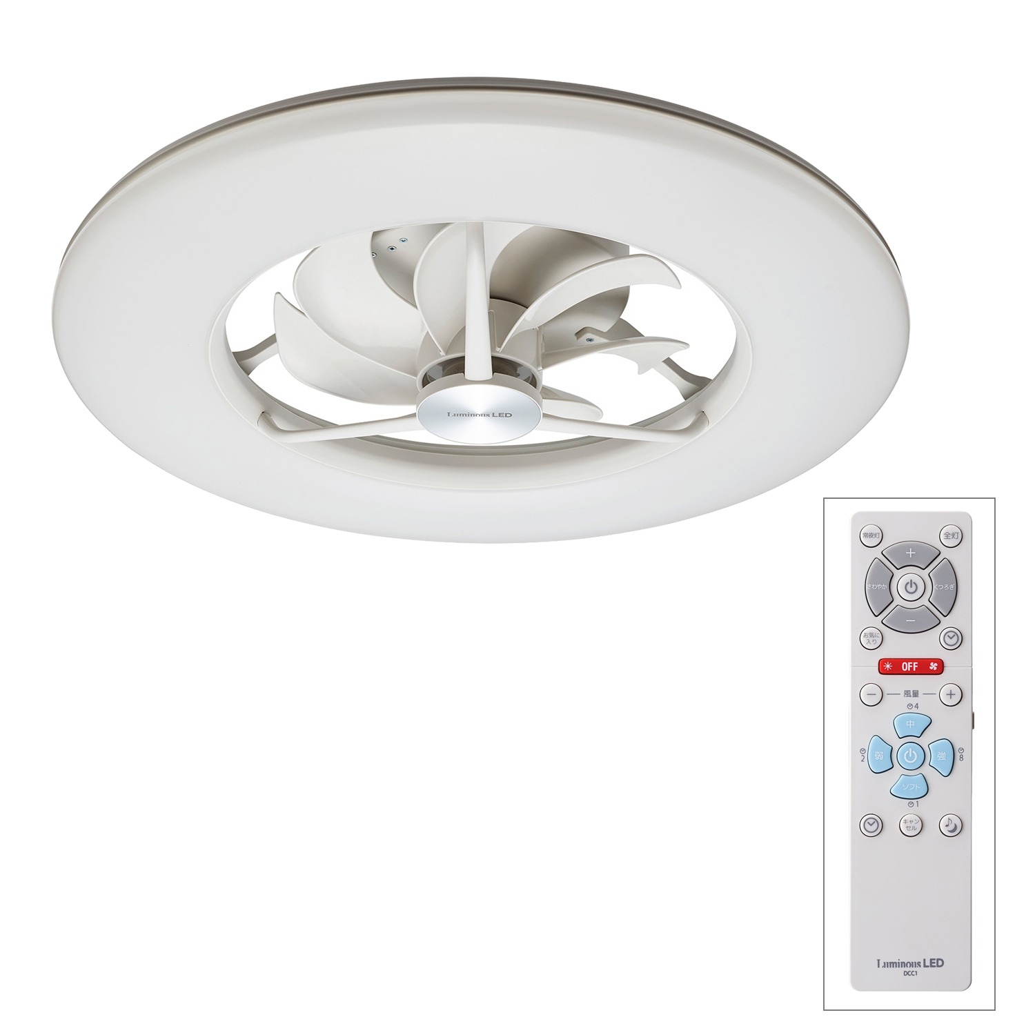 ＜１２畳用＞
ルミナス
ＬＥＤシーリングライトと
ファンの一体型！
シーリング
サーキュレーター