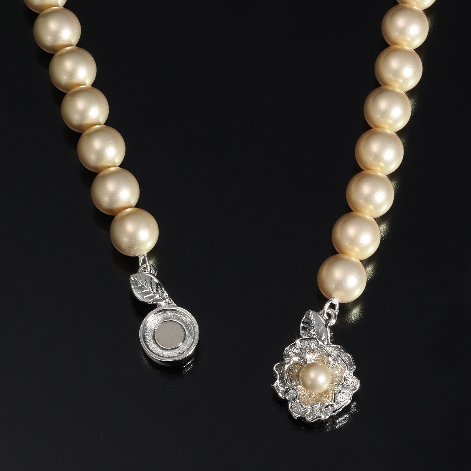 ＜３６ｃｍ・スリム＞ プレミアムパール 貝パールネックレス 