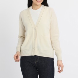 ソアージュ 内モンゴル産カシミヤ Ｖネック ニットカーディガン