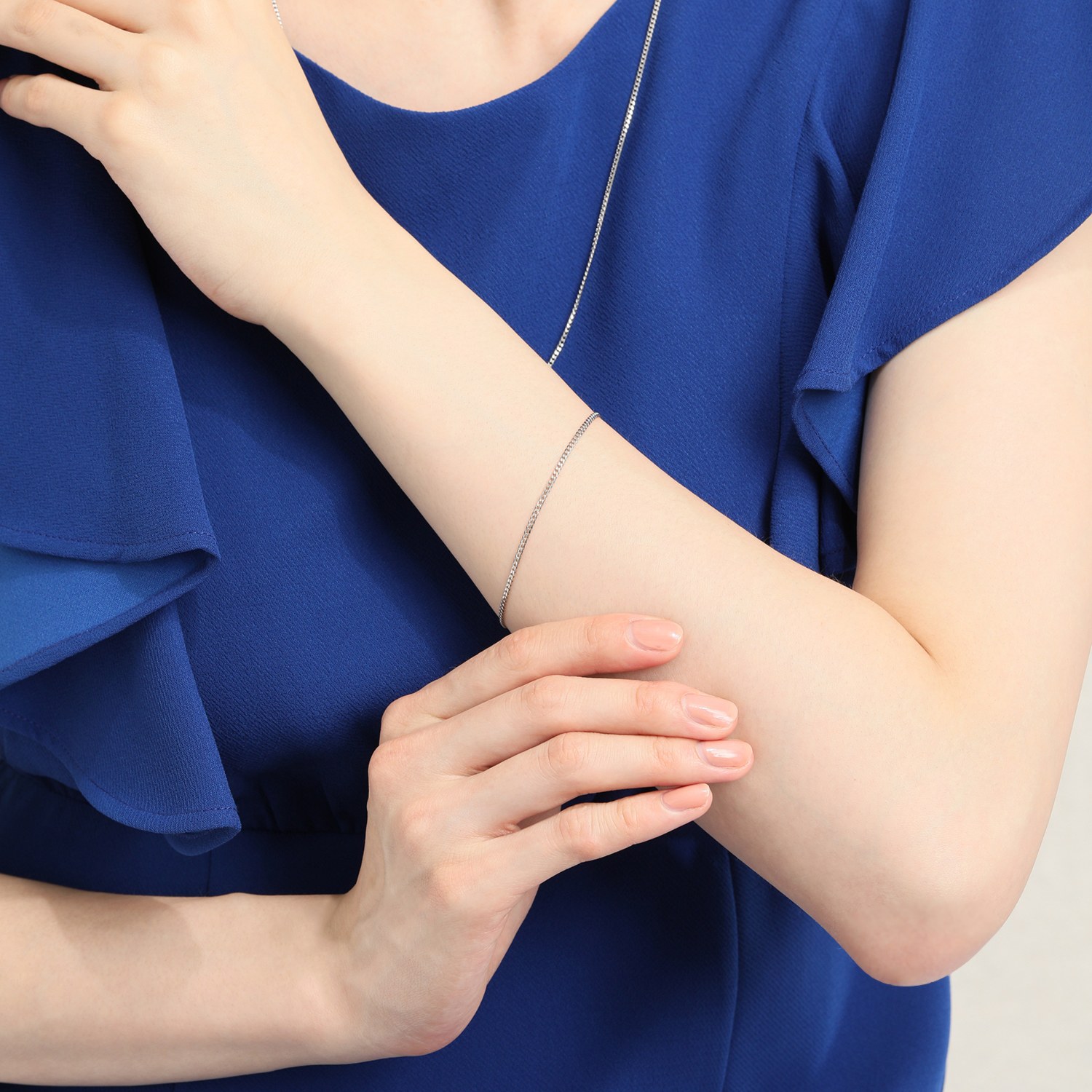 祈平純プラチナ３ｇＵＰ６面喜平チェーンブレスレット