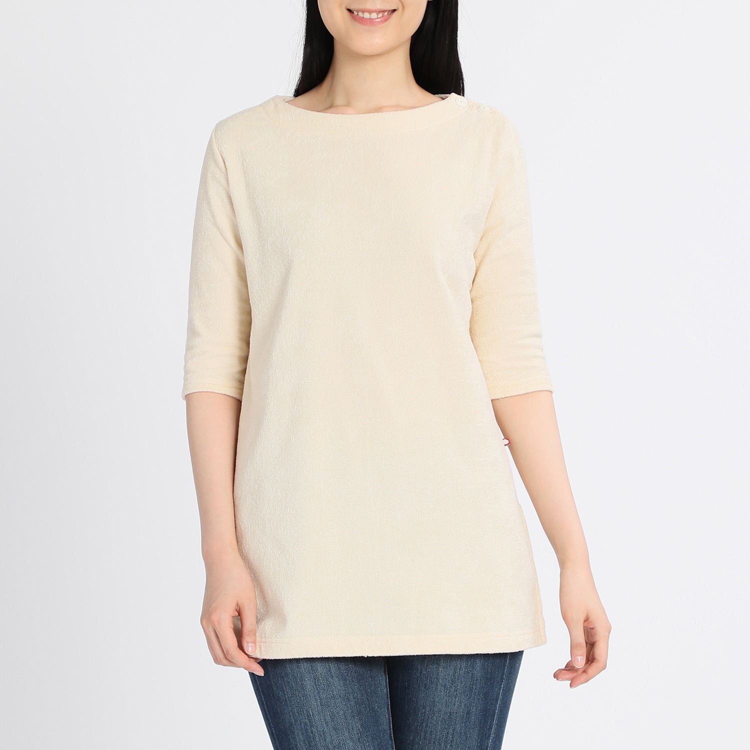 ハダイト
ストレッチ今治タオル
チュニックプルオーバー