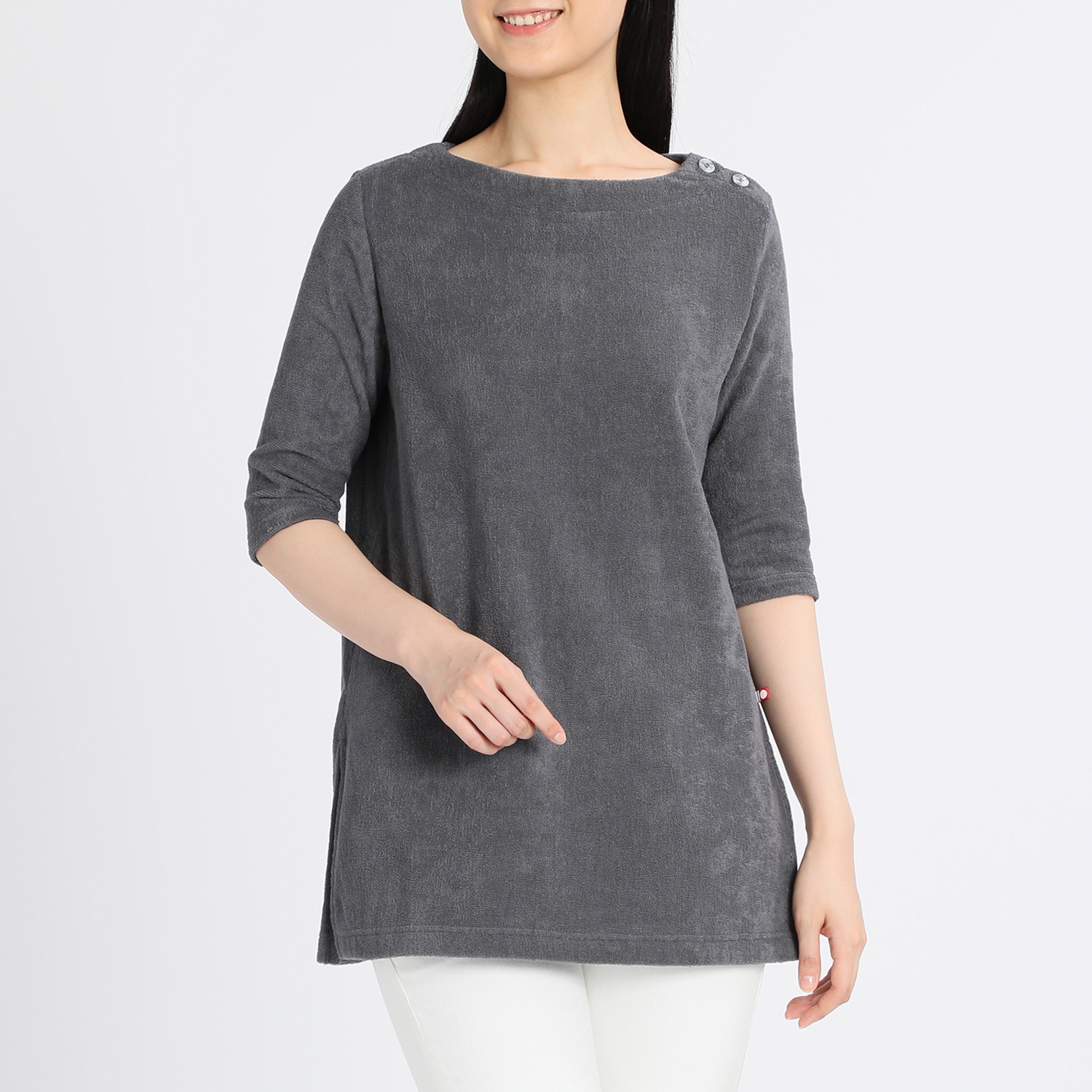 ハダイト
ストレッチ今治タオル
チュニックプルオーバー