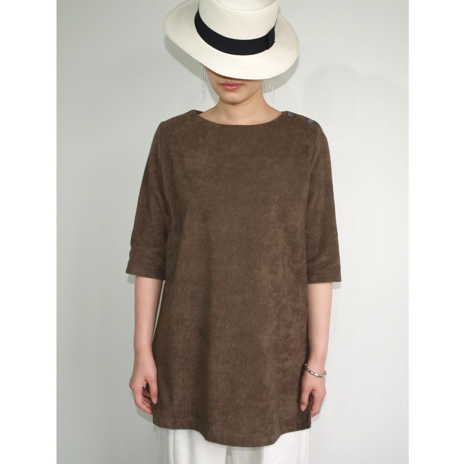 ハダイト
ストレッチ今治タオル
チュニックプルオーバー