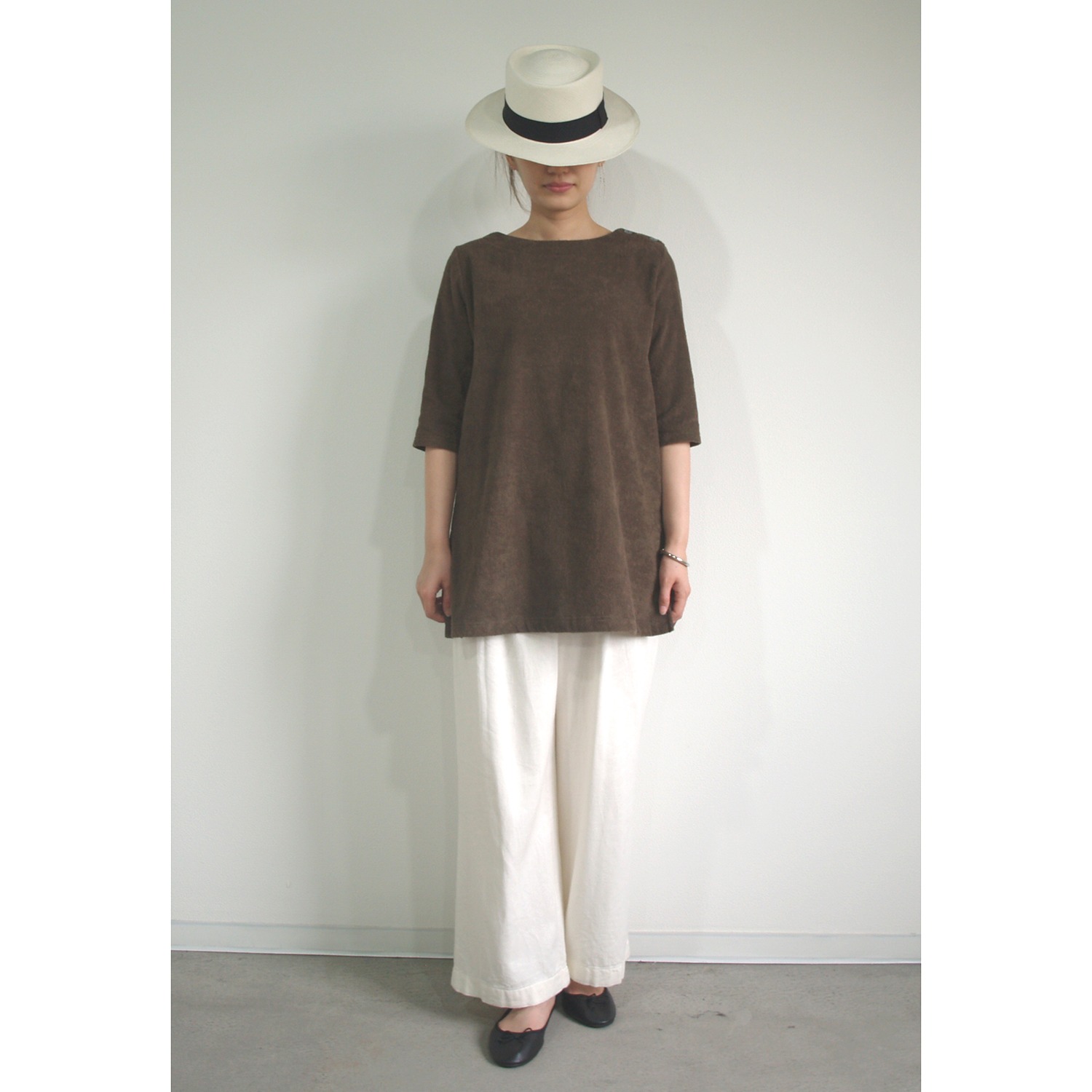 ハダイト
ストレッチ今治タオル
チュニックプルオーバー