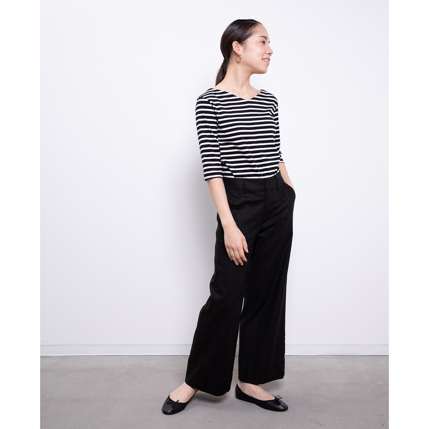 オルテンジア
麻混
ワイドパンツ