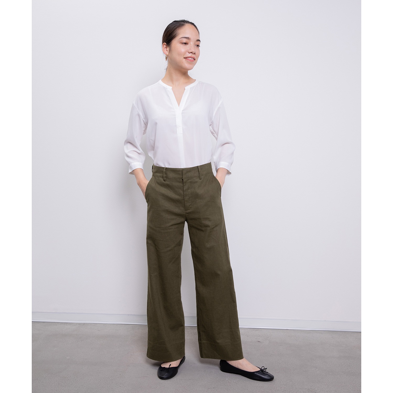 オルテンジア
麻混
ワイドパンツ