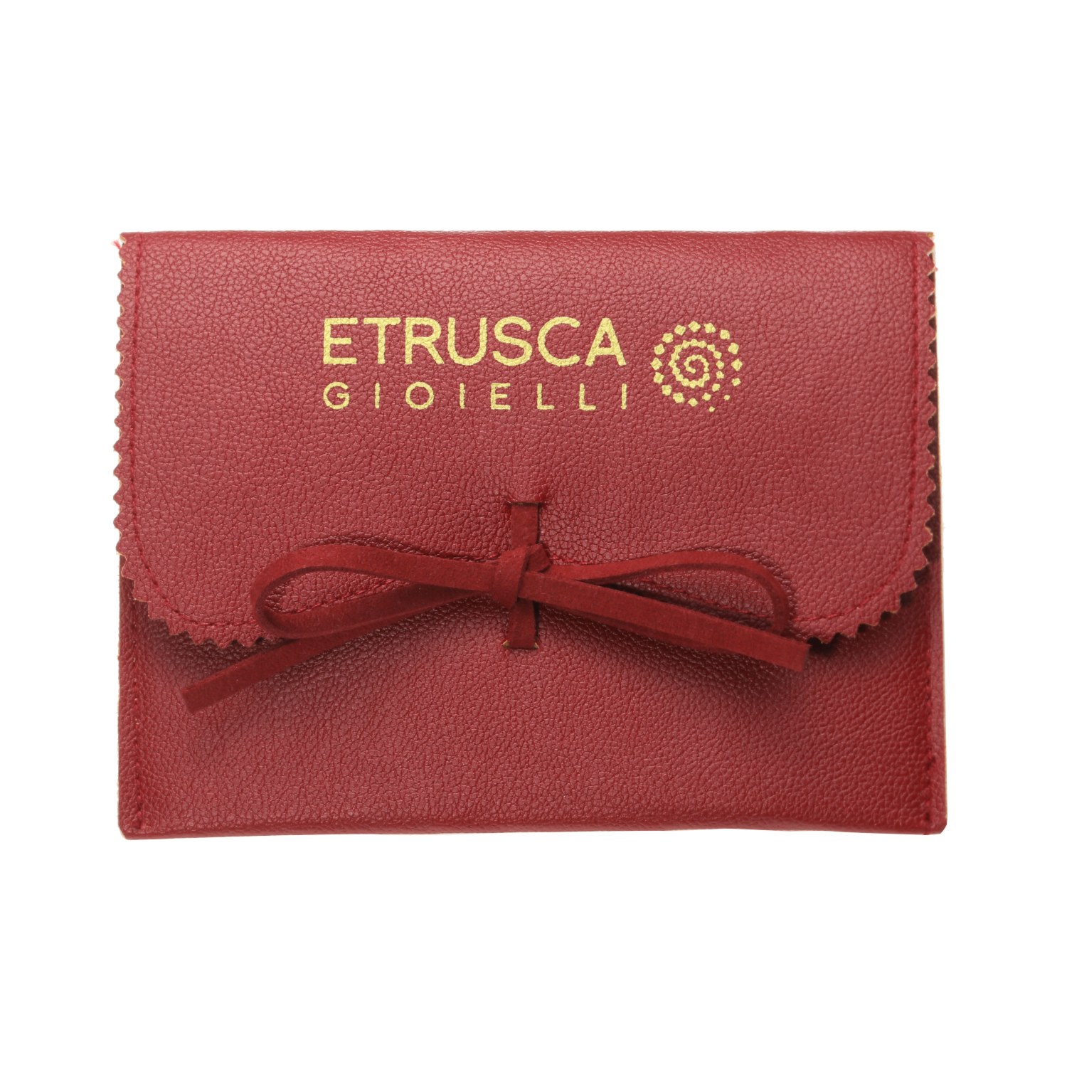 エトルースカ イタリアメイド １８Ｋ４倍コーティング ロープデザイン オーバルフープピアス