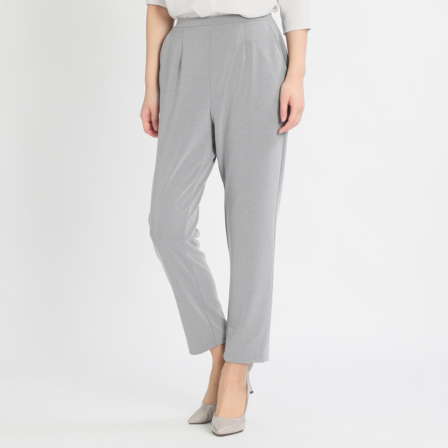 上質ごこち テーパード アンクルパンツ