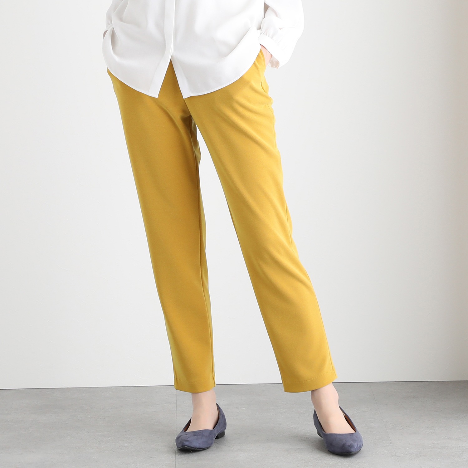 上質ごこち テーパード アンクルパンツ