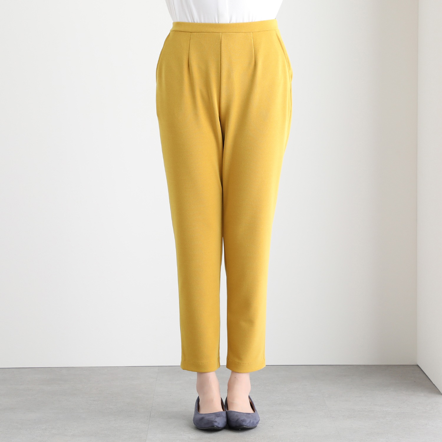 上質ごこち テーパード アンクルパンツ