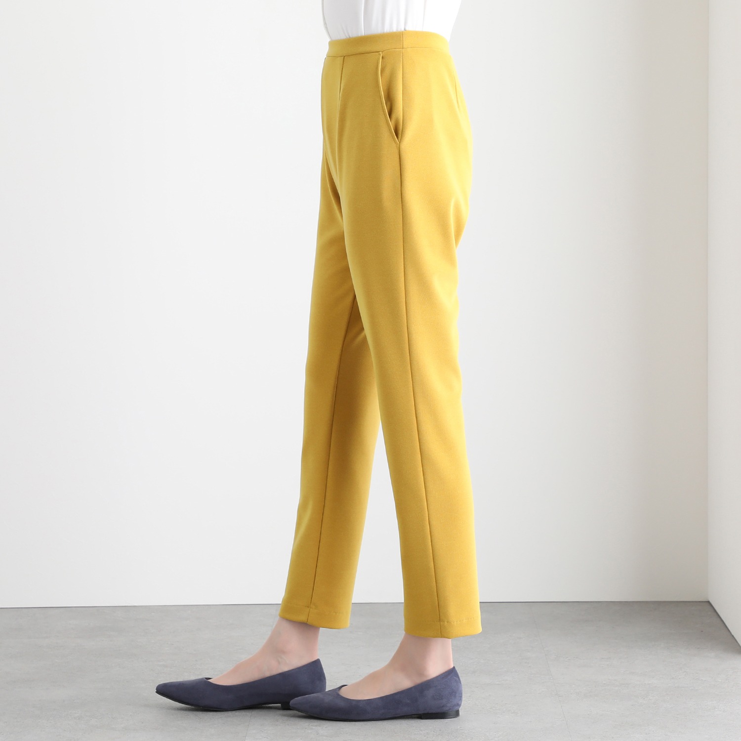 上質ごこち テーパード アンクルパンツ