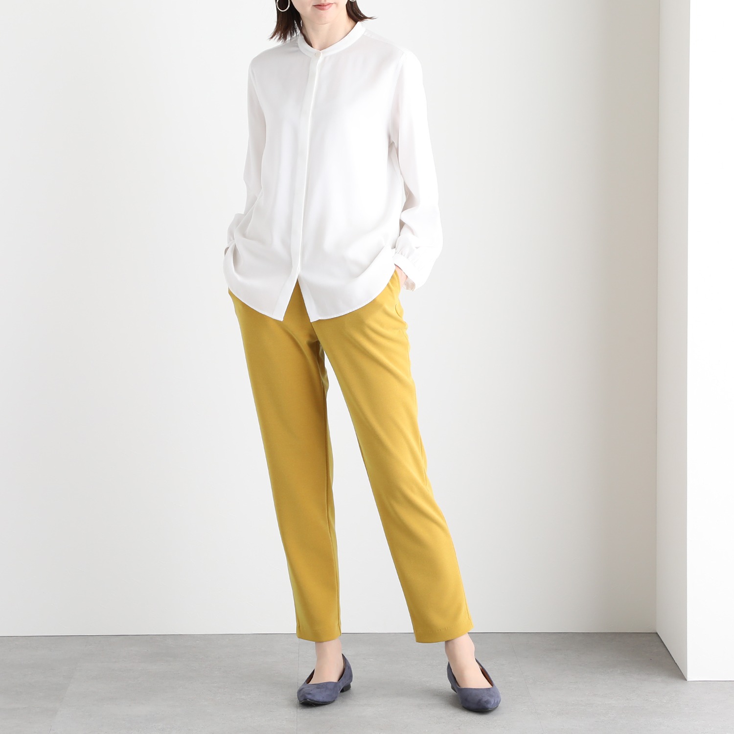 上質ごこち テーパード アンクルパンツ