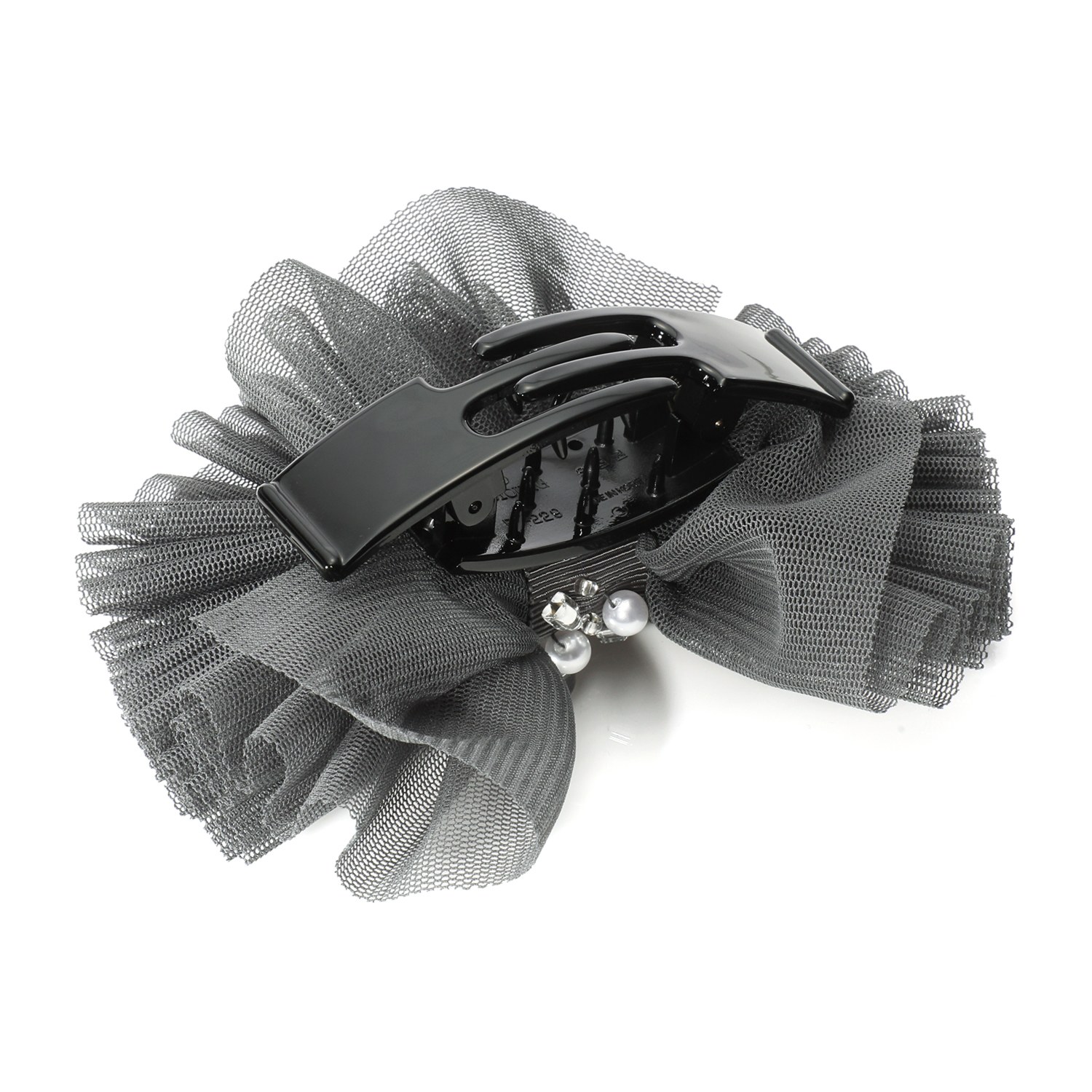 パールビジュウ付 チュールレース ハグバンスクリップ