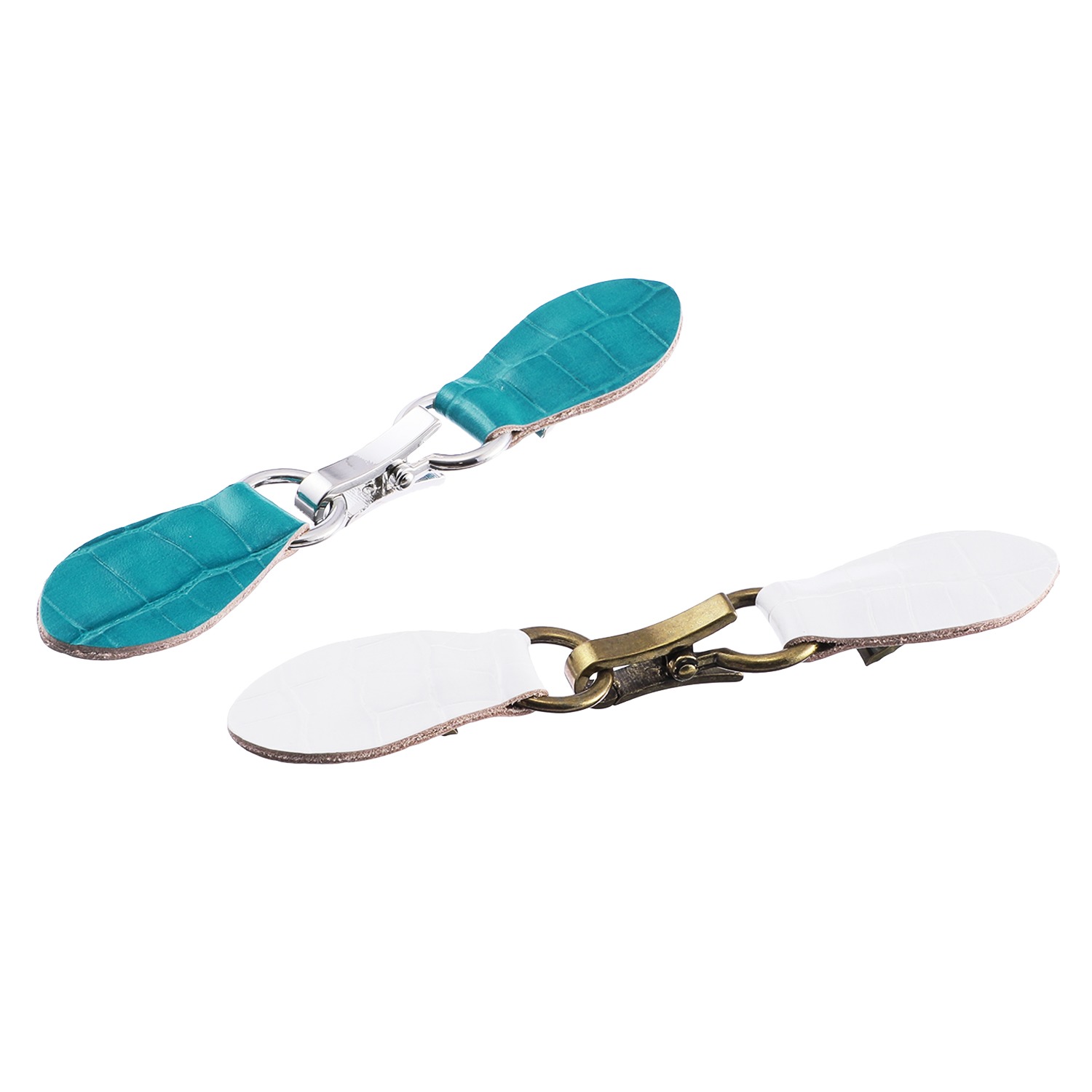 リジェップ おしゃれにアレンジ！ レザーストールクリップ プレミアム２個セット