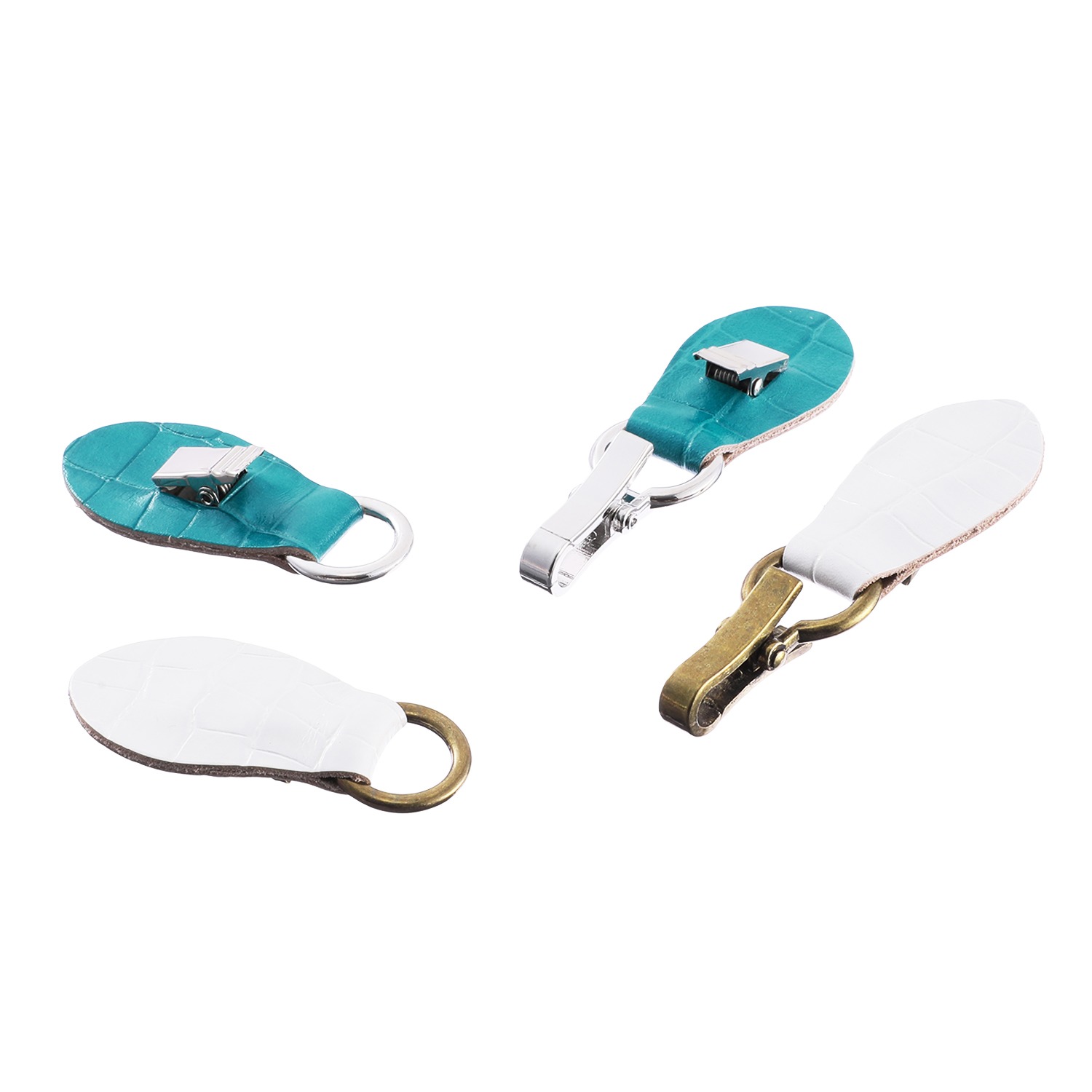 リジェップ おしゃれにアレンジ！ レザーストールクリップ プレミアム２個セット