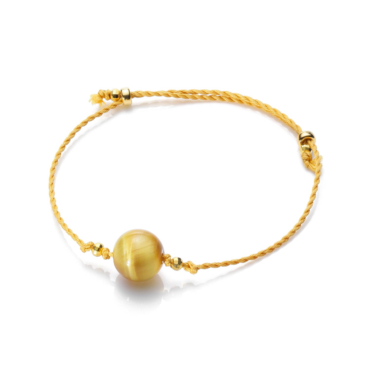 幸石堂 金運と縁結び ゴールデンタイガーアイ コードブレスレット