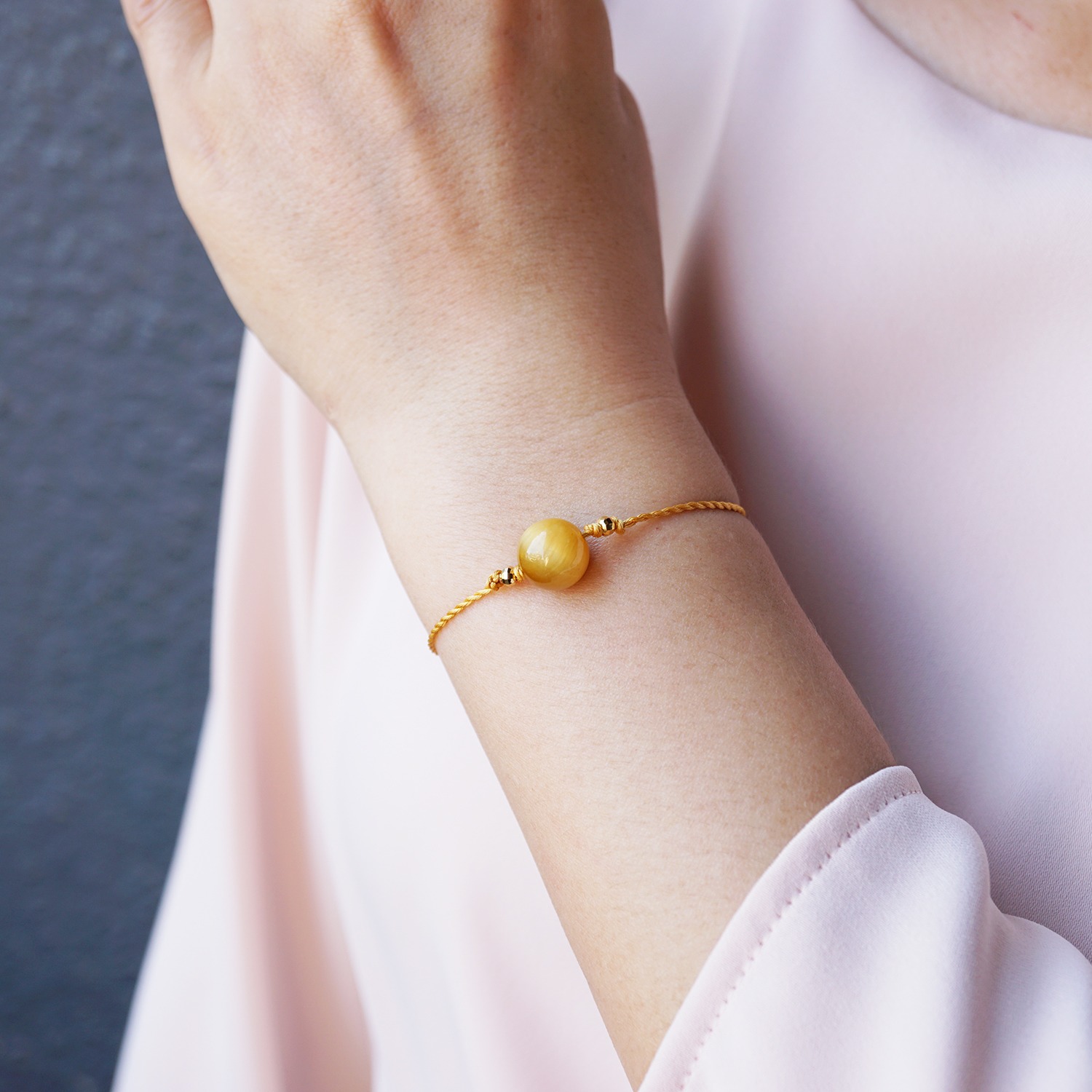 幸石堂 金運と縁結び ゴールデンタイガーアイ コードブレスレット