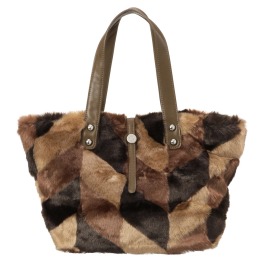 ダジュール フェイクファー トートバッグ