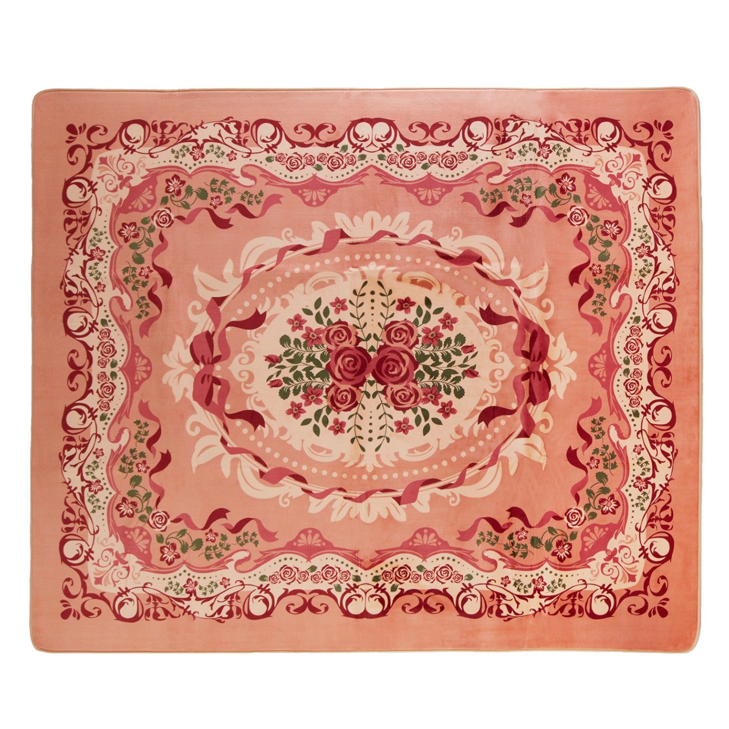 ＜３畳用サイズ＞ふんわりなめらかな肌触り フランネルカバー付 電気ホットカーペット