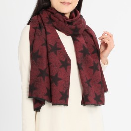 ジュレピ スター柄ジャガード ストール