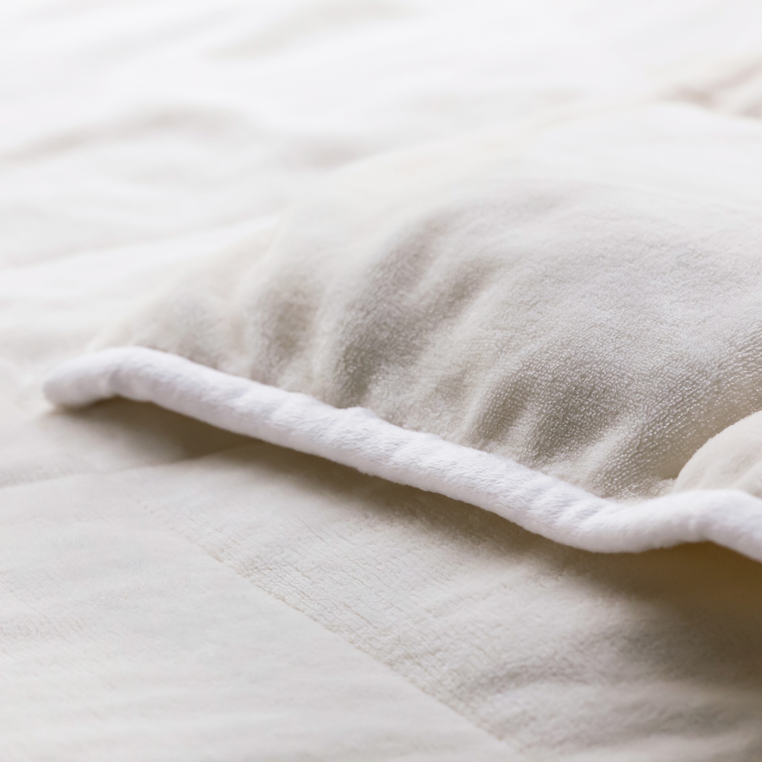 ＜セミダブル＞ 西川 冬の贅沢！とろける肌触り 高密度毛布で羽毛を包んだ ブラン・ダウン