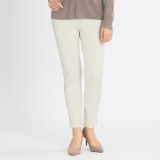 ラ・シュシュ あったか裏起毛 裾ファスナーアクセント スリムパンツ