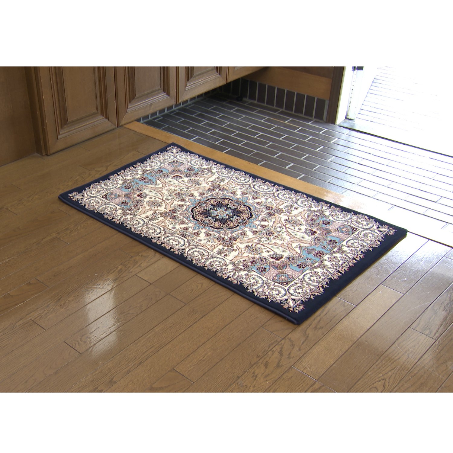 エジプト製 緻密な織りと 柔らかく繊細な肌触り ウィルトン織 高級ペルシャン玄関マット “ロイヤルタピス”