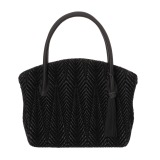 岩佐 タッセルチャーム付 フロッキー加工 インナーマグネット フォーマルバッグ