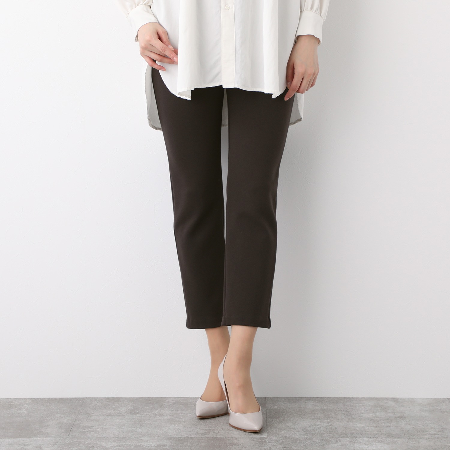 ＜股下６５ｃｍ＞ 上質ごこち 裏起毛 ゆるやかスリムパンツ