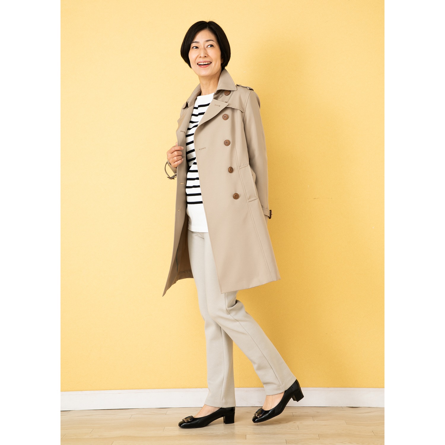 ＜股下６５ｃｍ＞ 上質ごこち 裏起毛 ゆるやかスリムパンツ