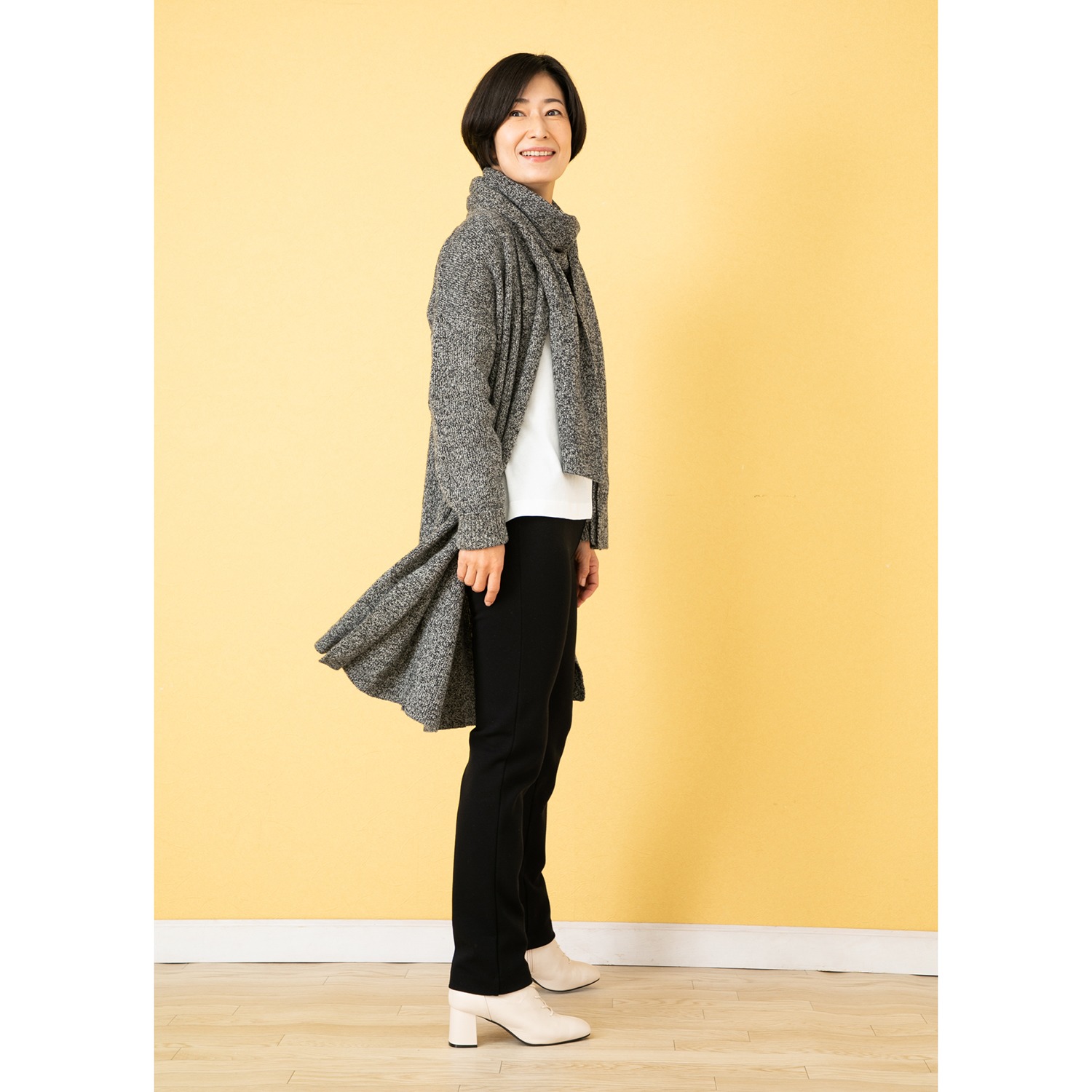 ＜股下６５ｃｍ＞ 上質ごこち 裏起毛 ゆるやかスリムパンツ