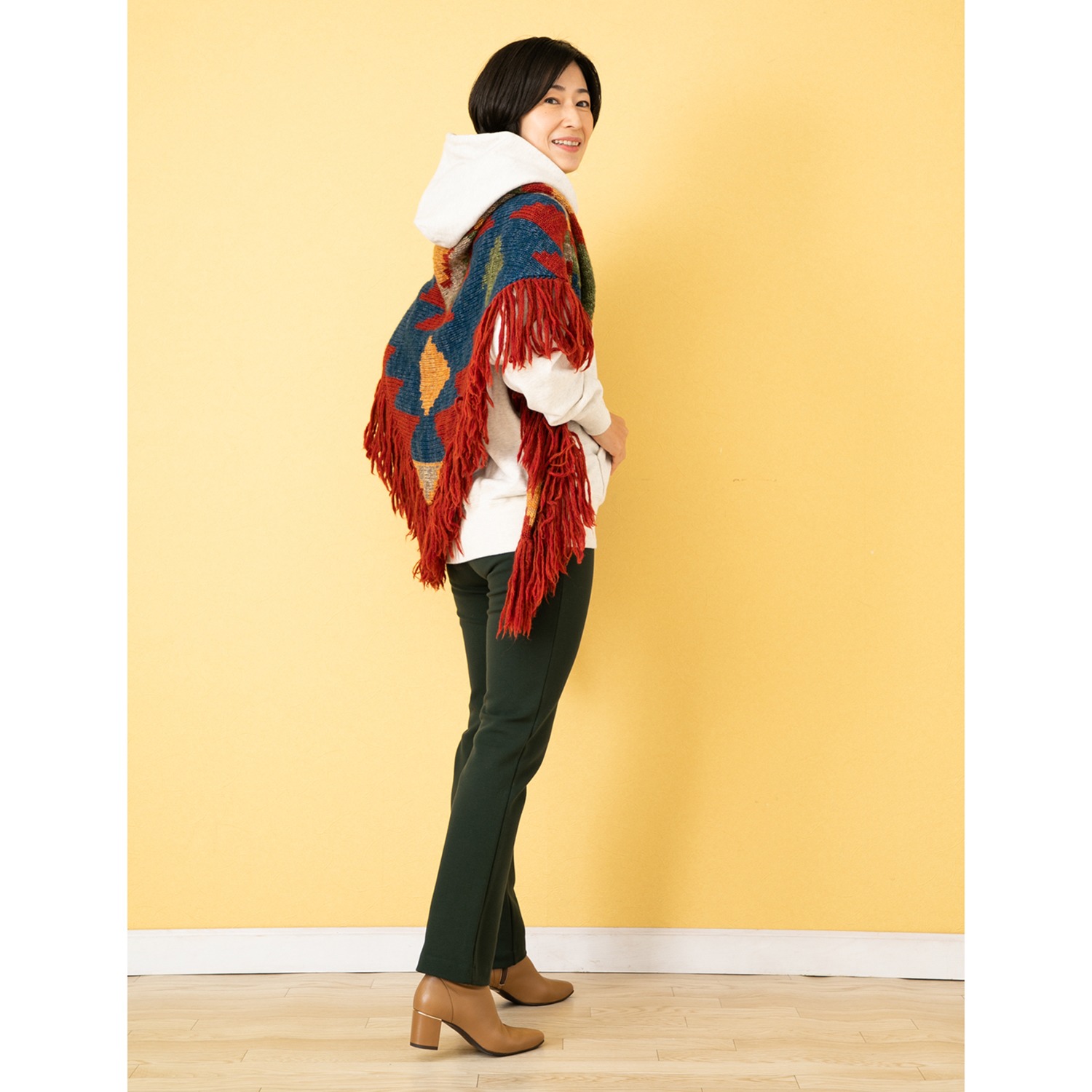 ＜股下６５ｃｍ＞ 上質ごこち 裏起毛 ゆるやかスリムパンツ