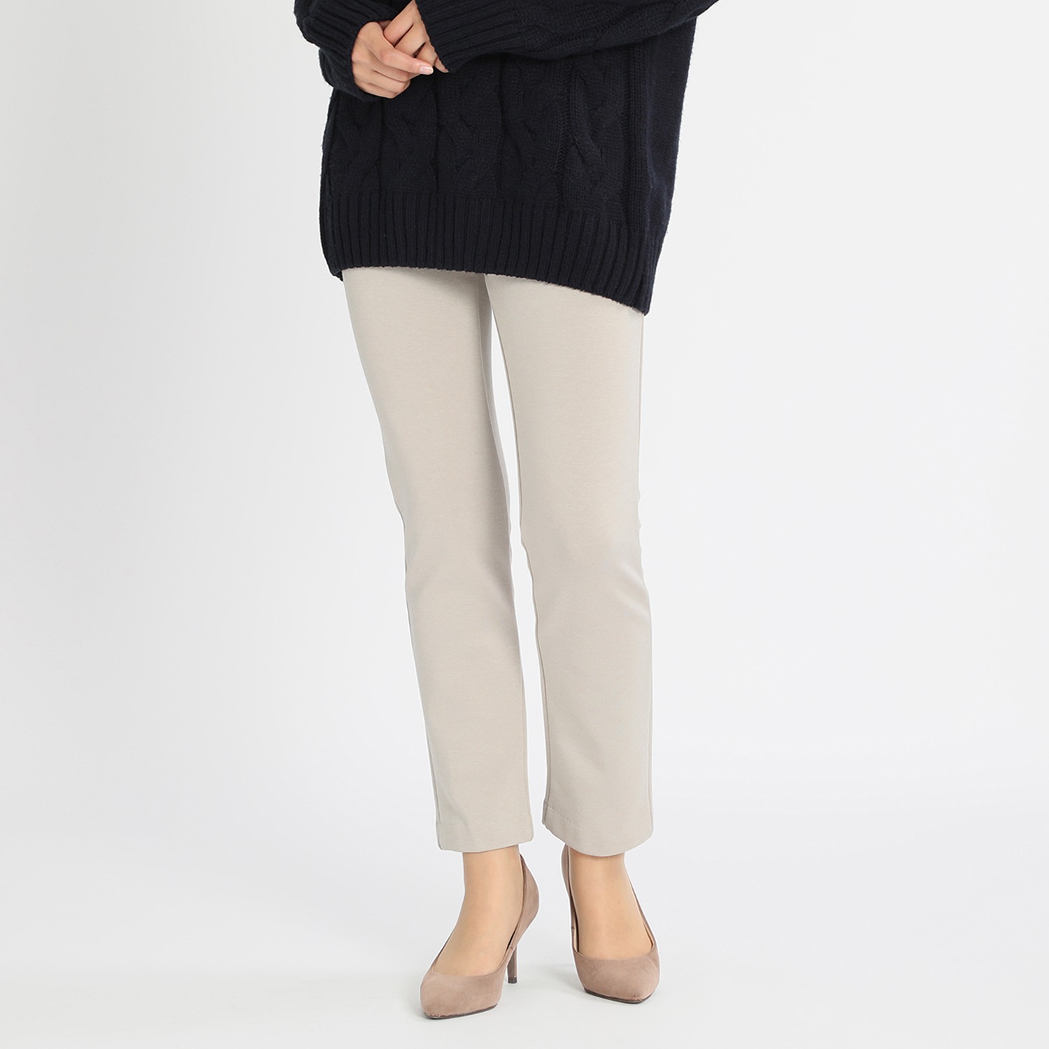 ＜股下７０ｃｍ＞ 上質ごこち 裏起毛 ゆるやかスリムパンツ