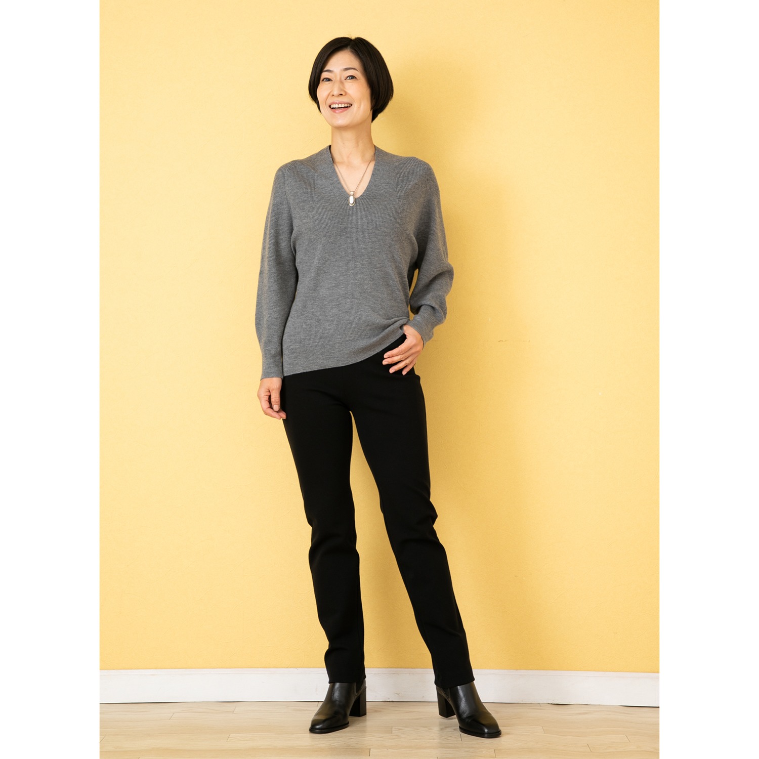 ＜股下７０ｃｍ＞ 上質ごこち 裏起毛 ゆるやかスリムパンツ