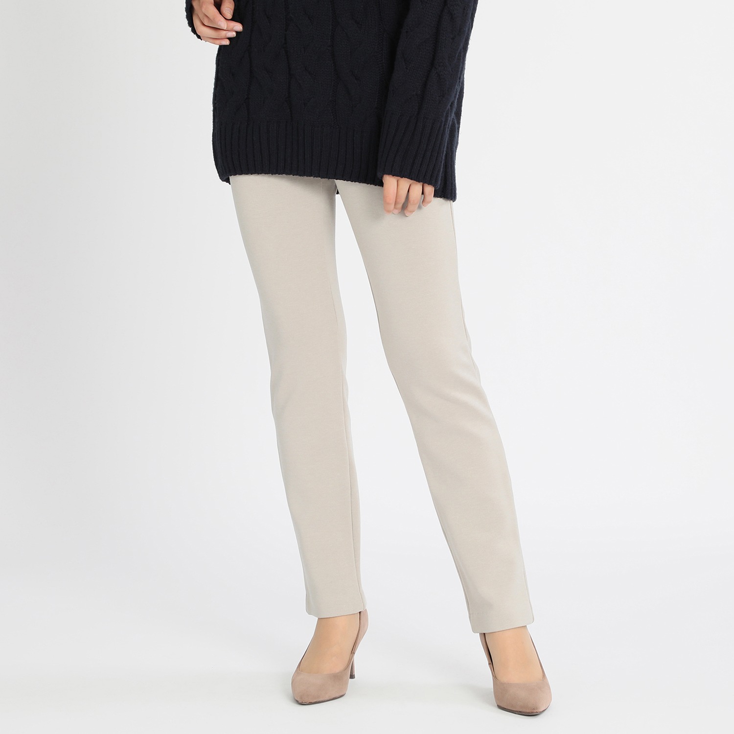 ＜股下７５ｃｍ＞ 上質ごこち 裏起毛 ゆるやかスリムパンツ