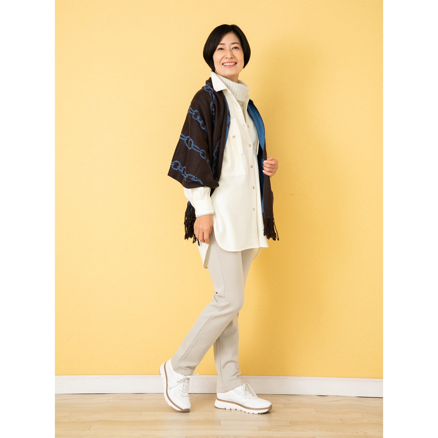 ＜股下７５ｃｍ＞ 上質ごこち 裏起毛 ゆるやかスリムパンツ