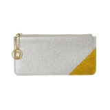 ボーグラン 牛革＆ポロサスクロコダイル アクセント スリムウォレット