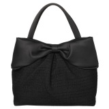 岩佐 米沢織 リボンアクセント フォーマルトートバッグ