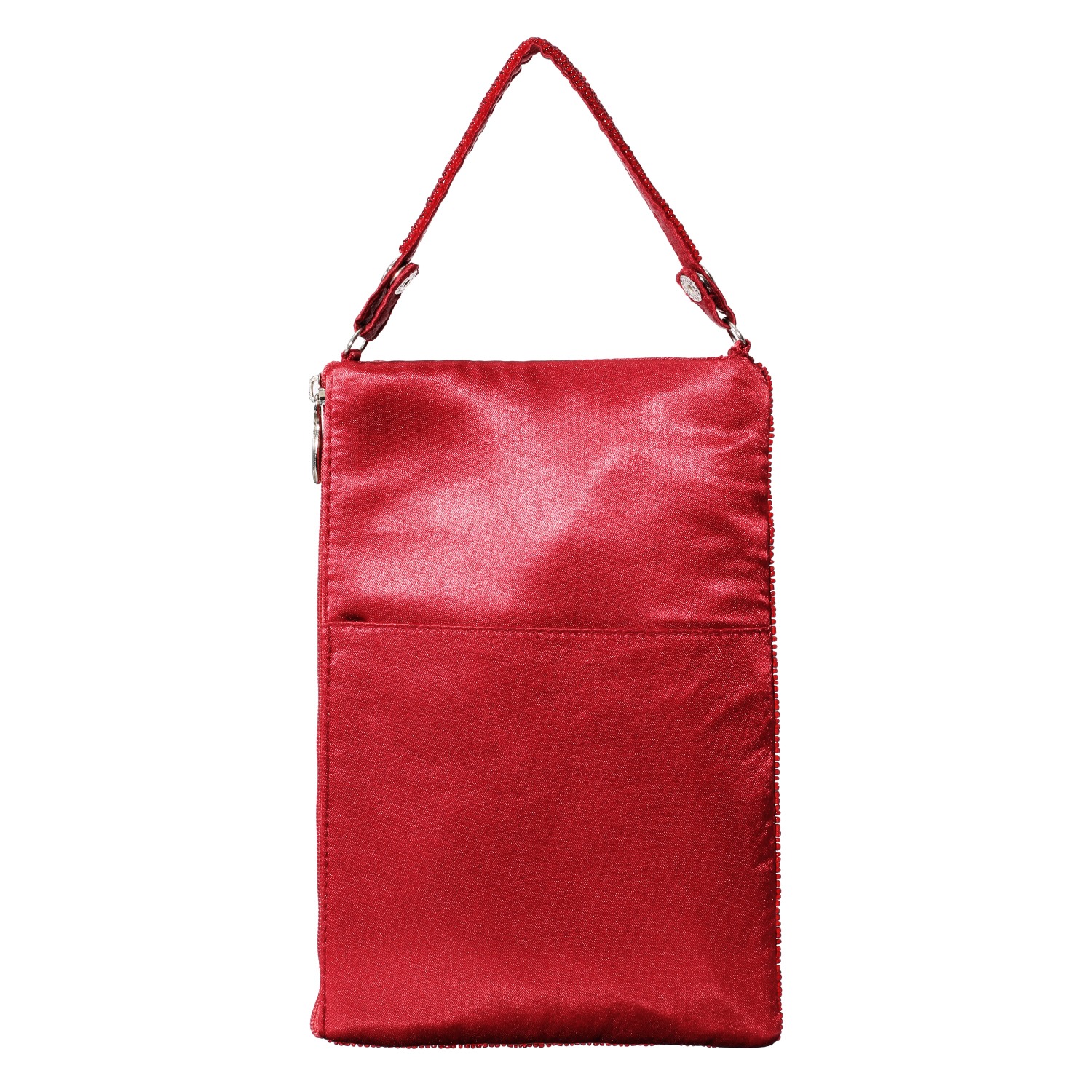 マダムヒロコ ビーズ刺しゅう ポケットみたいに使える ポーチ “ノーエレガンス、ノーライフ”