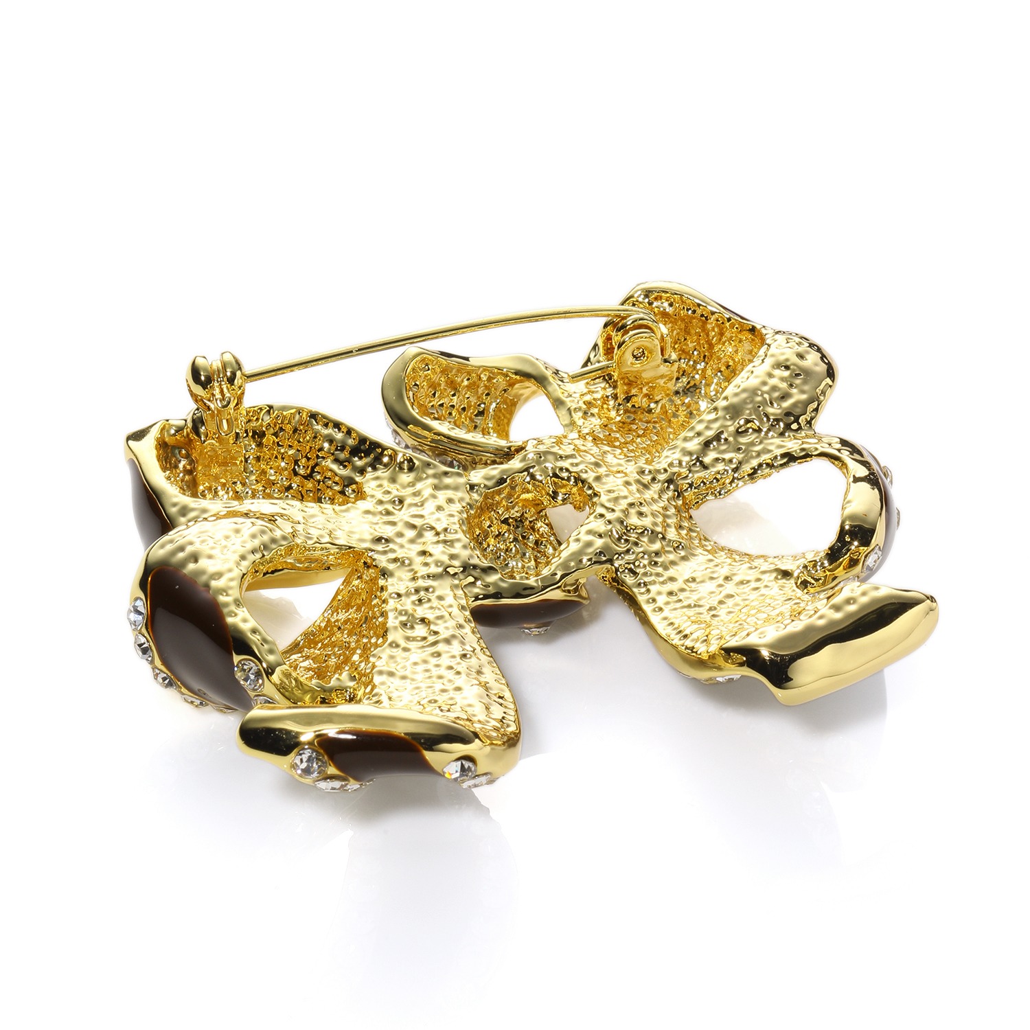 マダムヒロコ ビジュウ リボンモティーフ ブローチ “リュバン・ショコラ”