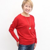 ダジュール ラインストーンデザイン ニットプルオーバー