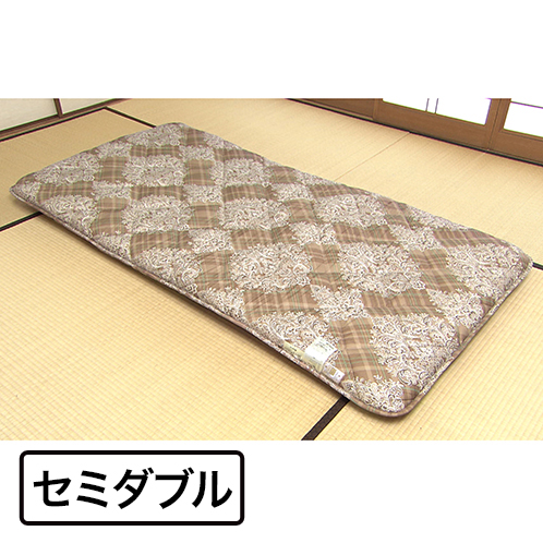 ＜セミダブル＞
西川
３つの硬さで腰がラク！
軽量！トリプルタッチ
防ダニ生地の体圧分散敷きふとん
